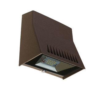 Mini Cutoff Wallpack in Dark Bronze (418|LMW-12W-40K)