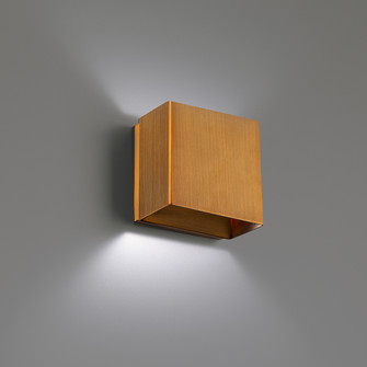 Boxi LED Wall Sconce in Aged Brass (34|WS-45105-30-AB)