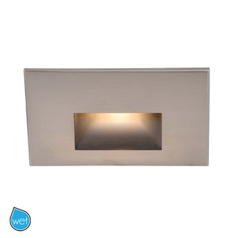 Led100 LED Step and Wall Light in Brushed Nickel (34|WL-LED100F-BL-BN)