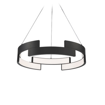 Trap LED Pendant in Black (34|PD-95838-BK)