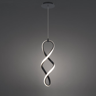 Interlace LED Mini Pendant in Black (34|PD-47821-BK)