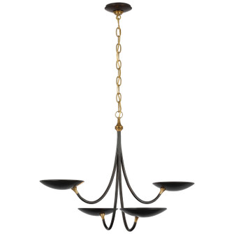 Keira LED Chandelier in Bronze and Hand-Rubbed Antique Brass (268|TOB 5780BZ/HAB)