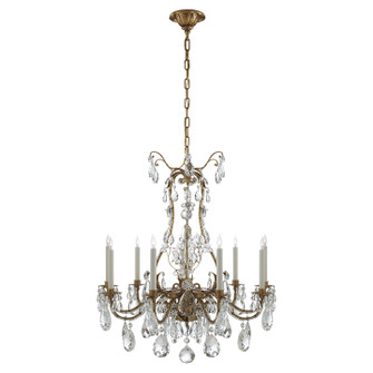 Yves Nine Light Chandelier in Gilded Iron (268|TOB 5470GI)