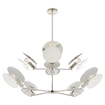 Osiris Eight Light Chandelier in Polished Nickel (268|TOB 5290PN-L)