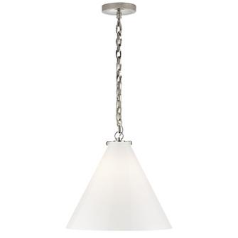 Katie Conical One Light Pendant in Polished Nickel (268|TOB 5226PN/G6-WG)