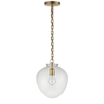 Katie Acorn One Light Pendant in Hand-Rubbed Antique Brass (268|TOB 5226HAB/G2-CG)