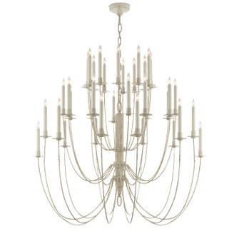 Erika 36 Light Chandelier in Belgian White (268|TOB 5206BW)