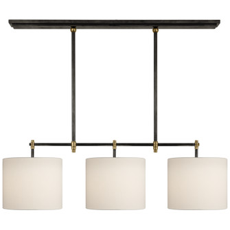 Bryant Three Light Billiard Pendant in Bronze and Hand-Rubbed Antique Brass (268|TOB 5004BZ/HAB-L)