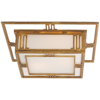 Enrique Two Light Flush Mount in Gilded Iron (268|TOB 4220GI)