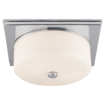 Newhouse Block Two Light Flush Mount in Polished Nickel (268|TOB 4216PN-WG)
