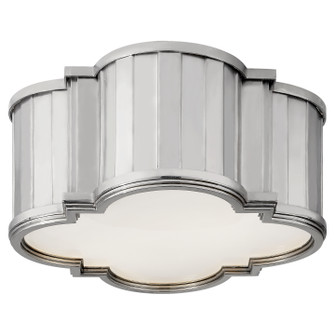 Tilden Two Light Flush Mount in Polished Nickel (268|TOB 4130PN-WG) Tilden Two Light Flush Mount in Polished Nickel (268|TOB 4130PN-WG)