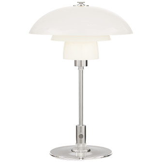 Whitman One Light Desk Lamp in Polished Nickel (268|TOB 3513PN-WG)