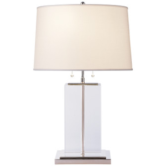 Crystal Block Two Light Table Lamp in Crystal (268|TOB 3030CG-C)