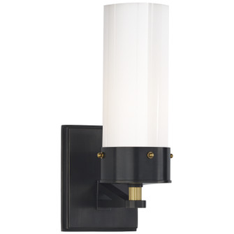 Marais One Light Bath Sconce in Bronze and Hand-Rubbed Antique Brass (268|TOB 2314BZ/HAB-WG)