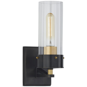 Marais One Light Bath Sconce in Bronze and Hand-Rubbed Antique Brass (268|TOB 2314BZ/HAB-CG)