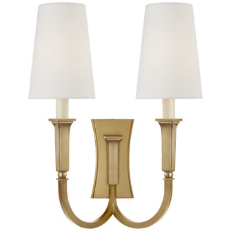 Delphia Two Light Wall Sconce in Hand-Rubbed Antique Brass (268|TOB 2273HAB-L)