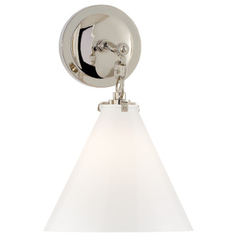 Katie Conical One Light Wall Sconce in Polished Nickel (268|TOB 2225PN/G6-WG)