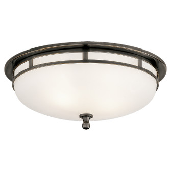 Openwork Two Light Flush Mount in Bronze (268|SS 4011BZ-FG)