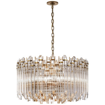 Adele Four Light Chandelier in Hand-Rubbed Antique Brass with Clear Acrylic (268|SK 5421HAB-CA)
