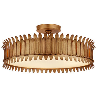 Leslie LED Semi-Flush Mount in Gilded Iron (268|SK 4207GI)