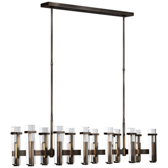 Malik LED Linear Chandelier in Bronze (268|S 5915BZ-CG)