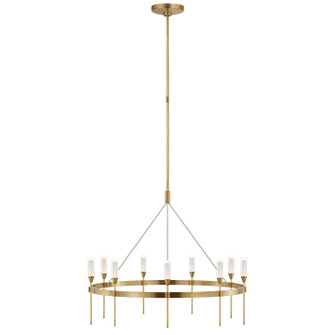 Overture LED Chandelier in Natural Brass (268|PB 5030NB-CG)