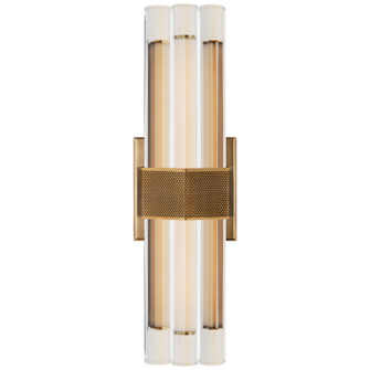 Fascio LED Wall Sconce in Hand-Rubbed Antique Brass (268|LR 2905HAB-CG)
