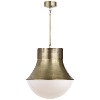 Precision One Light Pendant in Antique-Burnished Brass (268|KW 5223AB-WG)