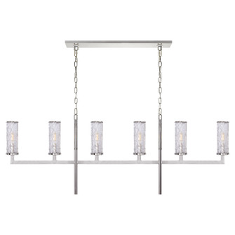 Liaison Six Light Linear Chandelier in Polished Nickel (268|KW 5203PN)