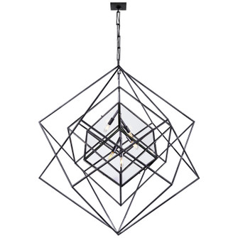 Cubist Five Light Chandelier in Aged Iron (268|KW 5022AI-CG)