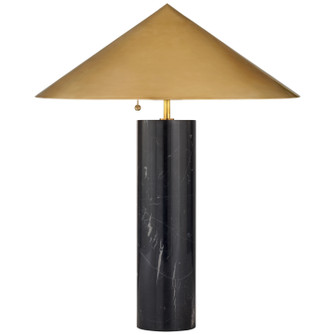 Minimalist Three Light Table Lamp in Black Marble (268|KW 3047BM-AB)