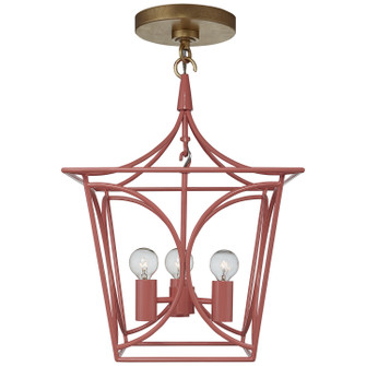 Cavanagh Four Light Mini Lantern in Coral and Gild (268|KS 5143CRL/G)