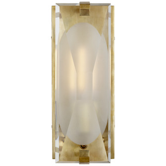 Castle Peak One Light Bath Sconce in Soft Brass (268|KS 2060SB-CG)