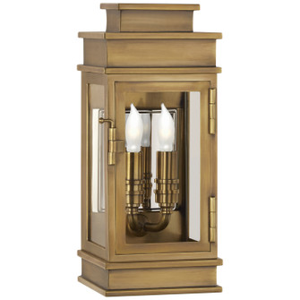 Linear Lantern Two Light Wall Lantern in Antique-Burnished Brass (268|CHD 2907AB-CG)