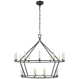 Darlana Ring 20 Light Chandelier in Aged Iron (268|CHC 5179AI)