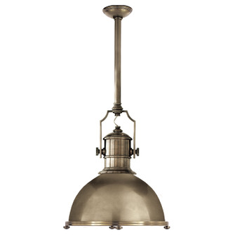 Country Industrial One Light Pendant in Antique Nickel (268|CHC 5136AN-AN)