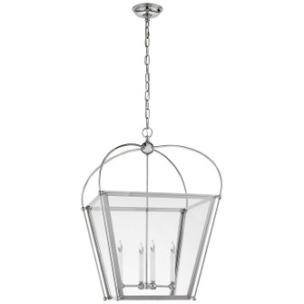 Riverside Four Light Lantern in Polished Nickel (268|CHC 3439PN-CG)