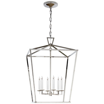 Darlana Six Light Lantern in Polished Nickel (268|CHC 2176PN)