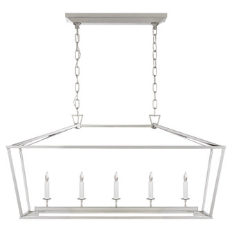 Darlana Five Light Linear Pendant in Polished Nickel (268|CHC 2156PN)