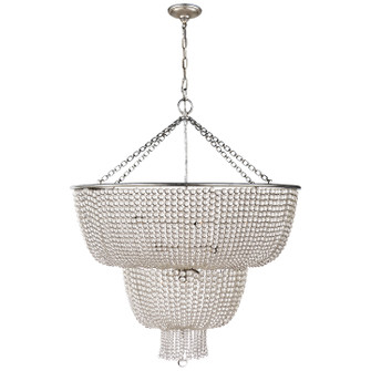 Jacqueline 12 Light Chandelier in Burnished Silver Leaf (268|ARN 5104BSL-CG)