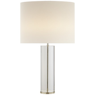 Lineham Two Light Table Lamp in Crystal with Polished Nickel (268|ARN 3024CG/PN-L)