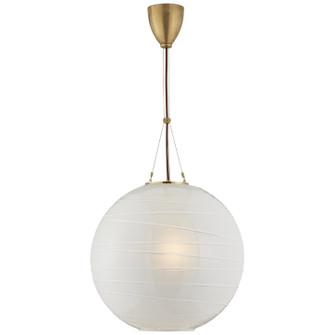 Hailey One Light Pendant in Natural Brass (268|AH 5015NB-FG)