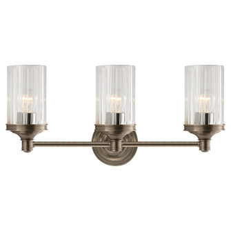 Ava Three Light Wall Sconce in Antique Nickel (268|AH 2202AN-CG)