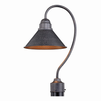 Outland One Light Outdoor Post Mount in Aged Iron and Light Gold (63|T0348)