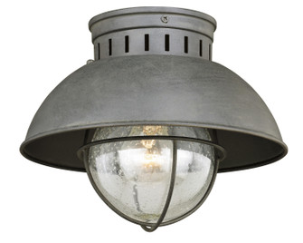 Harwich One Light Outdoor Flush Mount in Textured Gray (63|T0264)