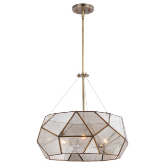 Euclid Three Light Pendant in Aged Brass (63|P0317)