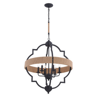 Beaumont Six Light Pendant in Textured Gray (63|P0309)