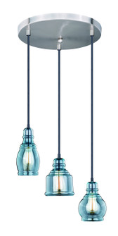 Millie Three Light Mini Pendant in Satin Nickel and Oil Rubbed Bronze (63|P0250)