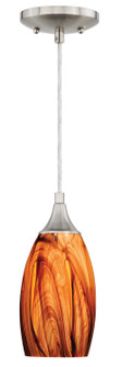 Milano One Light Mini Pendant in Satin Nickel (63|P0178)