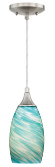 Milano One Light Mini Pendant in Satin Nickel (63|P0172)